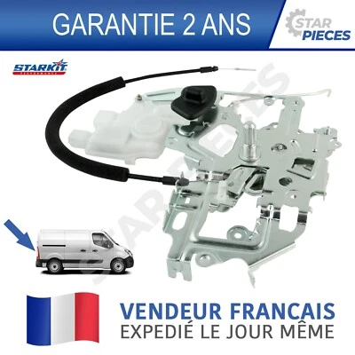 MECANISME DE SERRURE PORTE ARRIERE BATTANTE MASTER 3 MOVANO B NV400 906123257R - Photo 1/4