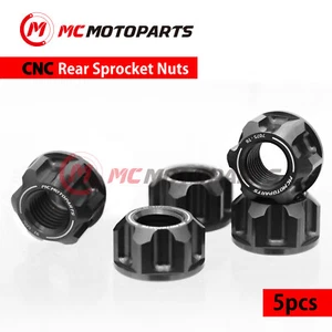CNC SPOKE6 Rear Sprocket Nuts M12 For Honda CBR 650F CBR 500R CB 650F CB 500F - Picture 1 of 2