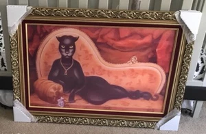 "Retrato cambiante de mansión embrujada dama pantera 17x30"" Disneyland RARO SIN MARCO" - Imagen 1 de 8