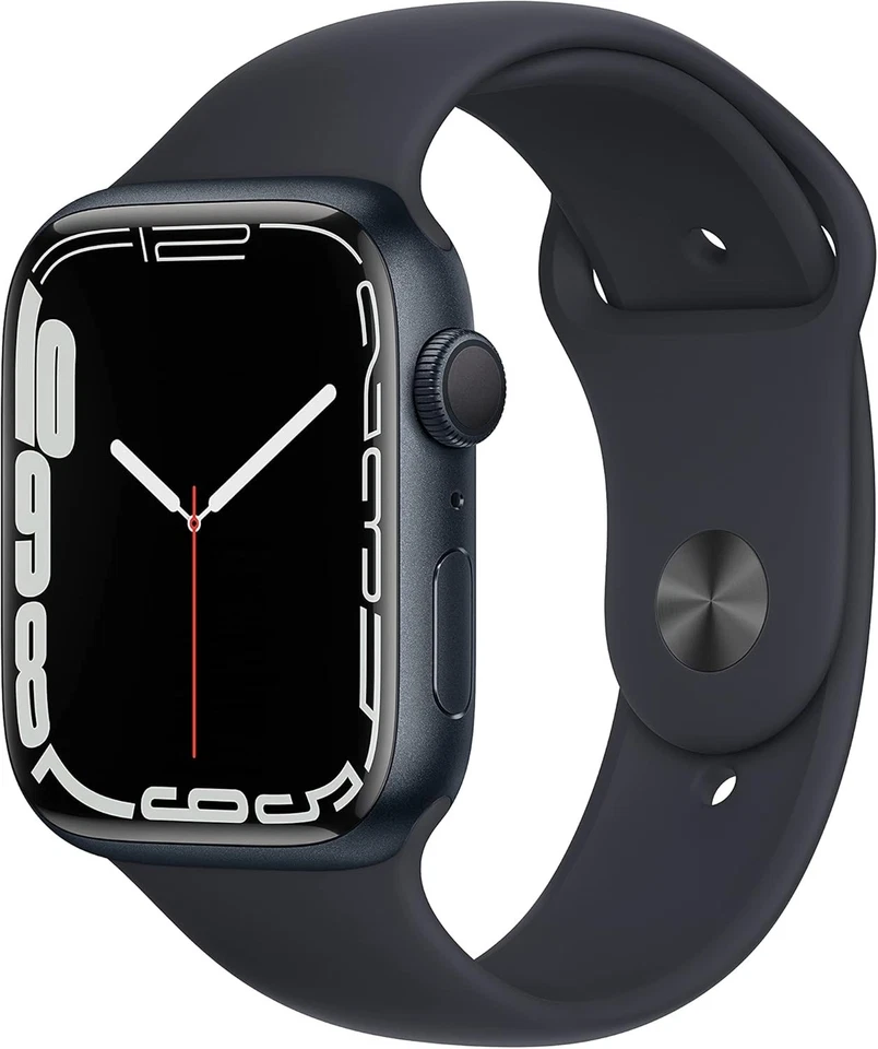 Apple Watch Series 7 45mm Aluminum Case with Sport Band - Midnight, Regular (GPS - Image 1 of 1