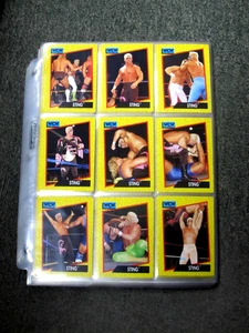 1991 WCW Impel Trading card Set- Complete 162 Cards NM/MINT IN PAGES - Picture 1 of 1