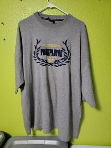 Pure Playaz Spellout Tee 2XL Vintage Y2K 00s Hip Hop Rap Streetwear Embroidered - Picture 1 of 8