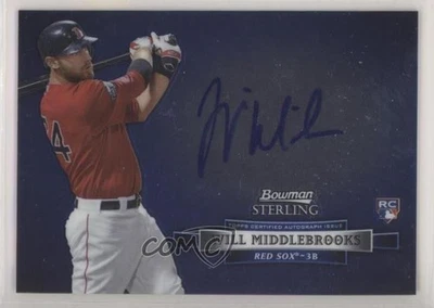 2012 Bowman Sterling Auto Rookie Will Middlebrooks #BSAR-WM Auto RC - Image 1 of 2