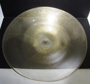 Midcentury großes italienisches Murano Glas Aventurin Gold 16,25" Ladegerät Herzstück - Bild 1 von 11