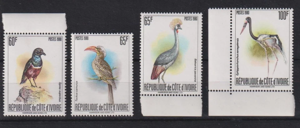 Ivory Coast  1980 Birds  MNH RRR - Image 1 of 1