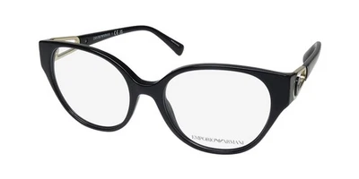 NUEVO EMPORIO ARMANI 3211 ANTEOJOS NEGRO 5017 BORDE COMPLETO OVALADO MUJER PLÁSTICO Foto 1 de 4