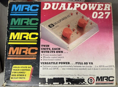 Fuente de transformador MRC DUAL POWER O27 Lionel MTH K-LINE controlador para trenes de CA Foto 1 de 4
