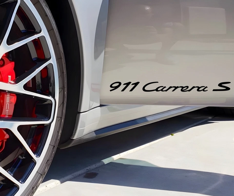 Calcomanías gráficas personalizadas 911 Carrera S para Porsche 911 1996-2019 991 997 996 puertas Foto 1 de 4