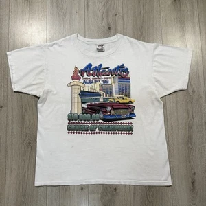 Vintage 1999 Atlantis Casino Reno T-shirt Size XL Men’s Car Graphic Print Tee - Picture 1 of 15