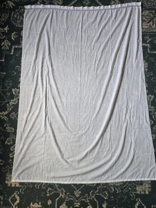 43" X 61" White Sheet With Purple Embroidery *FO - Picture 1 of 4