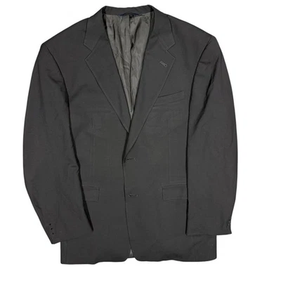 Burberry London Blazer Black Sport Coat Wool Made in USA 42L *No Buttons - Image 1 of 4