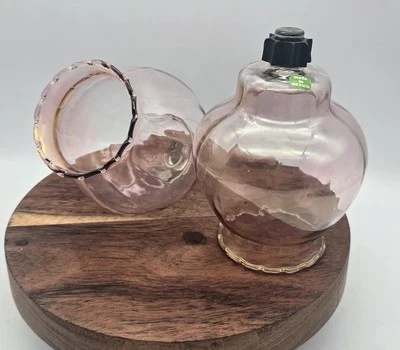 Set of 2 VTG Home Interiors Pink Celeste Votive Cup Peg Candle Holders Mexico  - Image 1 of 4