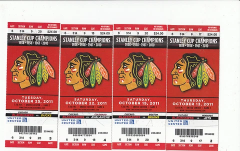 CHICAGO BLACKHAWKS VS KINGS FULL TICKET STUB 3/11/12 PATRICK KANE GOAL Cover