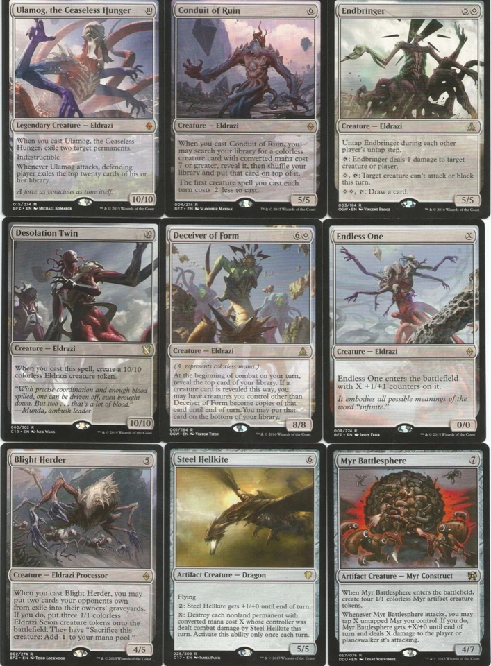 *Custom Commander Deck* Ulamog, the Ceaseless Hunger Eldrazi EDH Magic Card Mtg - Image 1 of 4