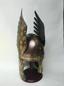 Steel Helmet Knight Steel Helmet Knight Gothic Helmet Fully Hand made item new - Picture 1 of 12