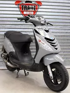 2015 65 PIAGGIO ZIP 50 SP 2T 2 STROKE MOPED SCOOTER LEARNER LEGAL 8K NEWMOT GREY - Picture 1 of 16