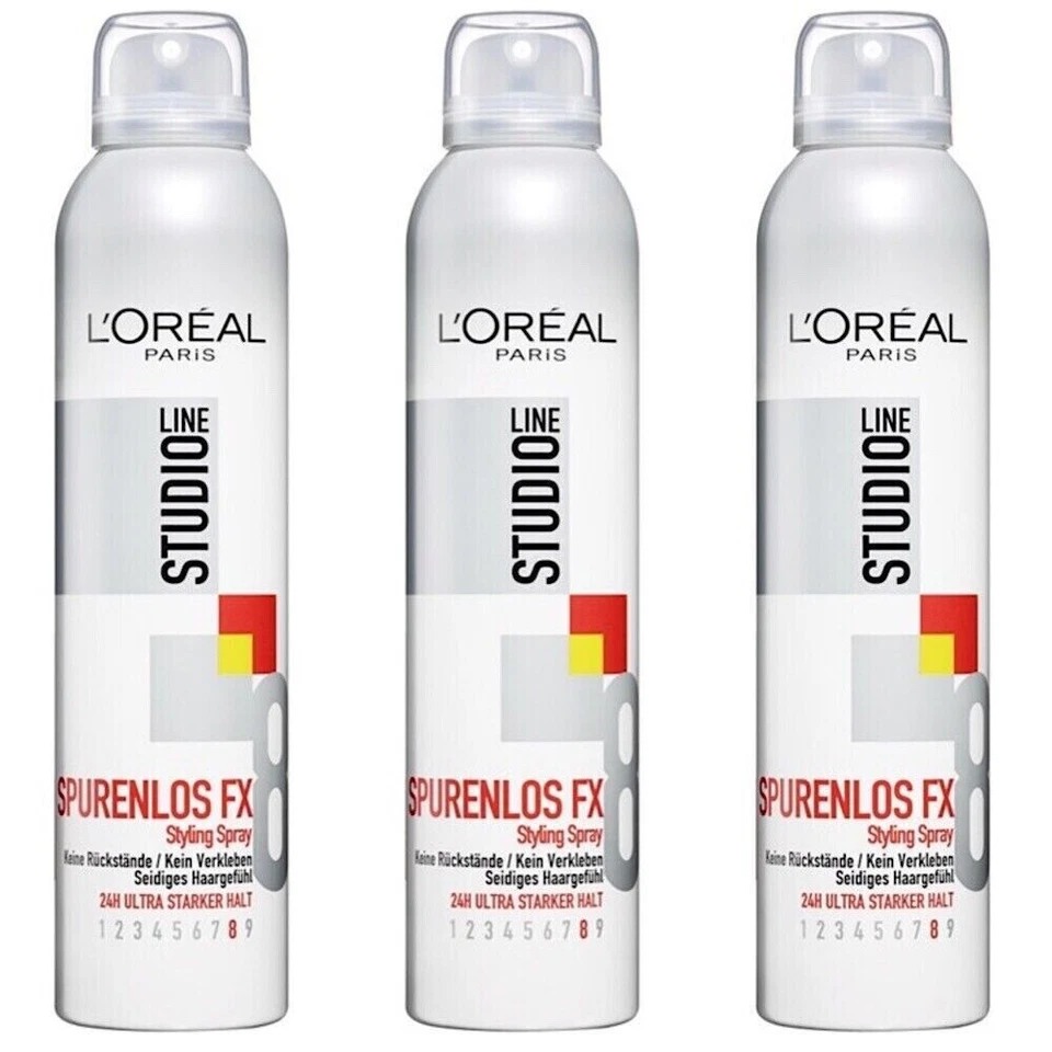 ✅Loreal Paris Studio Line Spurenlos FX Styling Spray Haarspray 24H Halt 3x 250m✅ - Bild 1 von 1