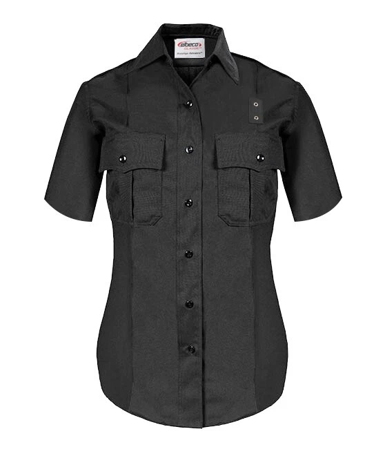 Camisa ELBECO 440LC FEMININA 42 PRESTIGE WEST COAST PRETA manga curta poli/lã - Imagem 1 de 1