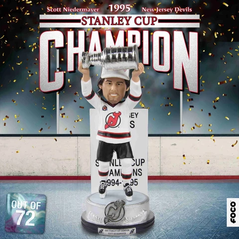 NEW JERSEY DEVILS Scott Niedermayer STANLEY CUP Celebration Bobblehead #/72 NIB! Cover