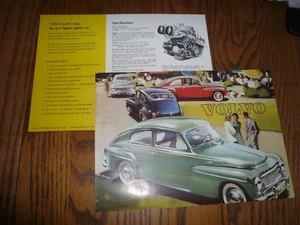 1959 Volvo PV 544 Sales Brochure/Flyer Double Sided - Vintage - Picture 1 of 1