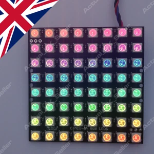  Neopixel-kompatible Matrix 64 8x8 adressierbar WS2812B 5050 RGB LED eckig - Bild 1 von 5