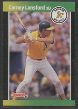 1989 Donruss Baseball's Best #22 Carney Lansford Oakland Athletics
