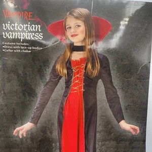 Victorian Vampiress Girl Child Halloween Costume Girl Size Small (4-6) - Picture 1 of 6
