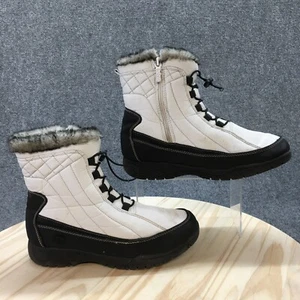 Botas Totes Mujer 11 W Eve Piel de Oveja Cremallera Lateral Invierno Pato de Nieve Bota Blanca - Imagen 1 de 20