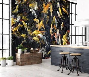 3D Niedlich Koi H4540 Tapete Wandbild Selbstklebend Abnehmbare Aufkleber Erin - Picture 1 of 11