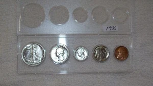 1936 MINT SET UNCIRCULATED PHILADELPHIA MINT - Picture 1 of 11