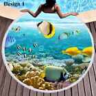150Cm Adult Kid Spa Pool Swim Beach Towel Sea Turtle Dolphin Fish Coral Gift
