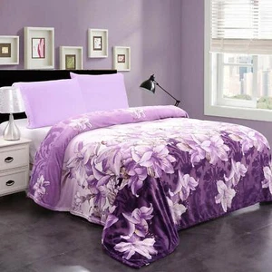 Super Soft Warm Micro Plush Flannel Fleece Blanket Oversize Sofa Bed Blanket - Picture 1 of 63