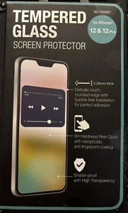 NEW Tempered Glass Screen Protectors for iPhone 12 & 12 Pro  - Picture 1 of 2