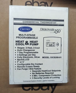 Carrier Multi-Stage Programmable Commercial Thermostat 33CS250-01 Debonair 250 - Bild 1 von 7