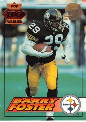 1994 Collectors Edge Pop Warner Barry Foster #168 22kt. Gold NM/MT STEELERS - Image 1 of 2