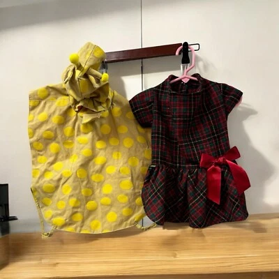 FitWarm/Марта Стюарт, собаки одежды 2 осени, Рождество, желтый, красный клетку, размер M! - Изображение 1 из 4