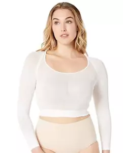 Spanx L114328 Women's White Arm Tights Layering Shaping Top Size 1X/2X - Picture 1 of 3