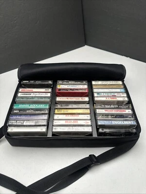 28 Cassette Tape Music Lot With Caselogic Tape Case 1980s Light Rock And Country - Image 1 of 4