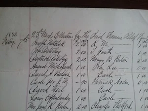 Super Brooklyn, New York, 1879 Irish Famine Relief Fund Document, 1880! - Picture 1 of 4