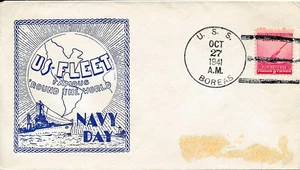 ALTE POSTGESCHICHTE MARINE MILITÄR BRIEF - 1941 USS BOREAS US FLOTTE UM WO - Bild 1 von 1