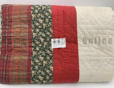 Pottery Barn Winter Dreams Handcrafted Reversible Quilt Multi Full Queen #1363 - Image 1 of 4