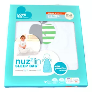 Love to Dream Nuzzlin Baby Sleep Bag Sack Light 12-18M White 0.2 TOG Extra Lite - Picture 1 of 6