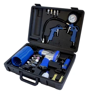 Shock wrench box, pneumatic straight grinder, bellows, flexible inflator - Picture 1 of 6
