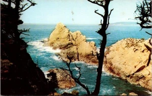 Pinnacle Point Lobos Wellen Felsen Carmel Bay Kalifornien Postkarte nicht verschickt - Bild 1 von 2