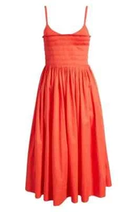 NEW, LA LIGNE Smocked Fit & Flare Dress - Poppy Size L #D7192 - Picture 1 of 12