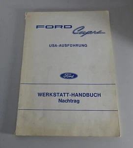 Manual de Taller Ford Capri Ee.uu - Modelo Suplemento Desde 1972 Stand 04/1972 - Imagen 1 de 4