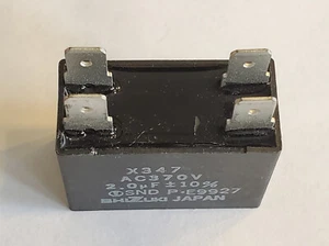 SHIZUKI AC370V MOTOR CAPACITOR X347 370V 2.0Uf +/- 10% - Picture 1 of 3