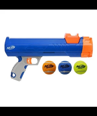 NERF Dog Compact Balls Blaster Launches Balls Up to 50ft Safe Fun Kid & Dog Toy - Image 1 of 4