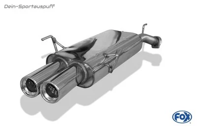 FOX Deportivo Opel Vectra B Hatchback, Sedán Caravan Bj.96-99 2x80 Redondo - Imagen 1 de 4