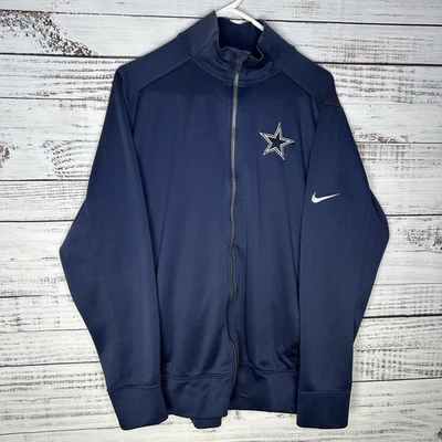 Nike Dri-Fit Dallas Cowboys Cremallera Completa Pullover Chaqueta Equipo NFL Ropa Hombres Grande Foto 1 de 4